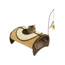 Rosewood Лежак бамбуковый с когтеточкой для кошки "Cat Pod"