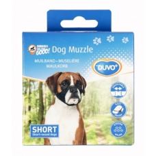 DUVO+  Намордник для короткомордых собак "Dog Muzzle", черный