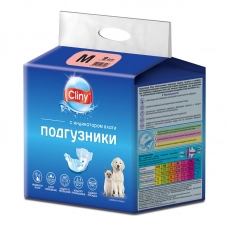 Cliny Подгузники для собак и кошек весом 5-10 кг, размер M