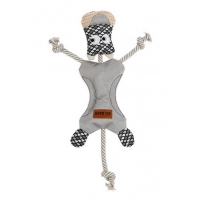 EBI Игрушка для собак мягкая "Funky Leo", серая, 29х40см