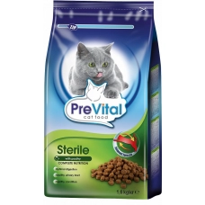 PreVital сухой корм для стерилизованных кошек с птицей, уп. 1,6 кг