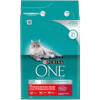 Purina One сухой корм для стерилизованных кошек говядина пшеница